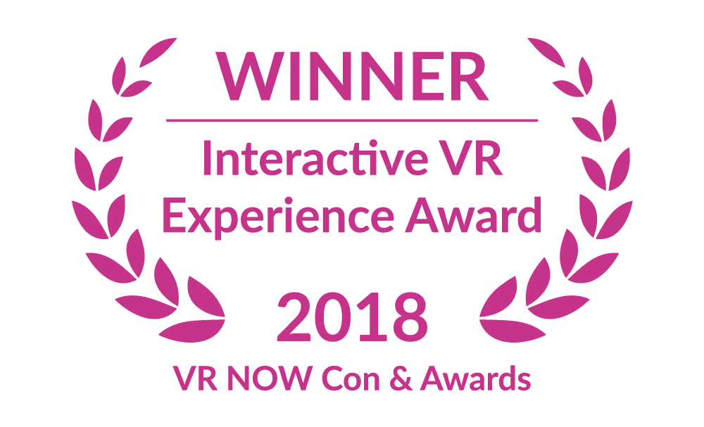 VR Now Purple winner Laurels graphic